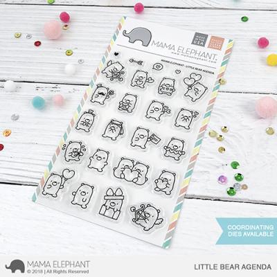 Mama Elephant Clear Stamps - Little Bear Agenda